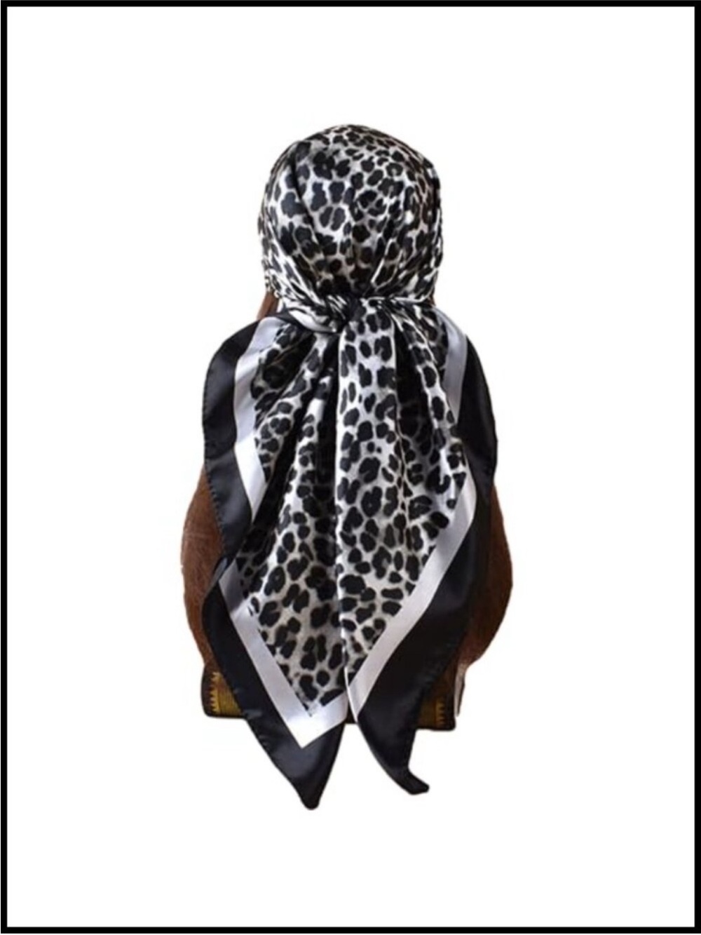 Satin Hair Scarf for Women Silk Square Head Wrap Bandana Shawl 35 Inches